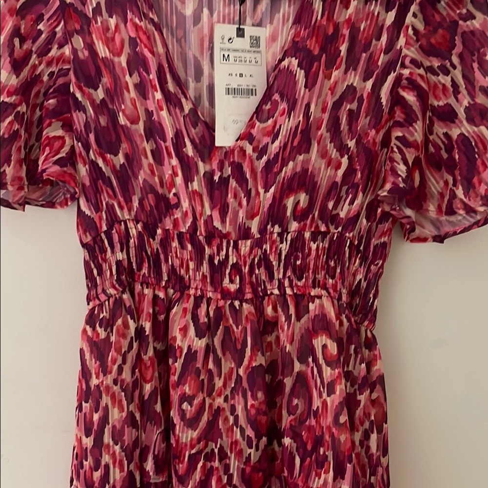 Women's Pink Patterned Top - Picture 5 of 5